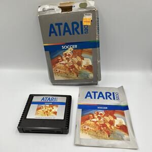Boxed Atari Soccer 5200 Game, Manual ~ Tested & Working